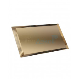 Прямоугольная зеркальная плитка бронза 240х120 мм